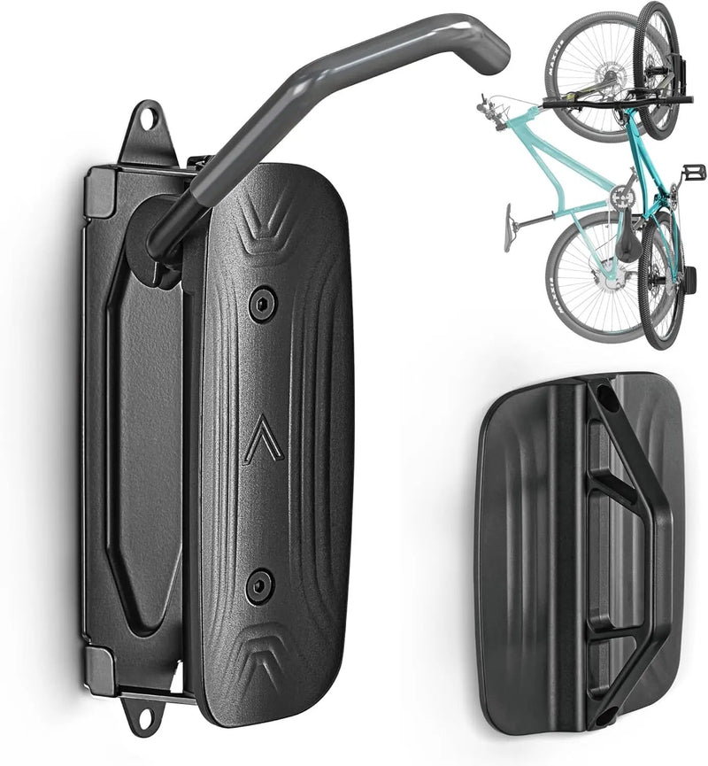 monTEK Swivel Bike Wall Mount – Garage Bike Hanger & Space-Saving Vertical Bike Rack for Garage & Apartment, Sturdy Bike Storage Hook Holds up to 66 lbs, Easy Installation & Scratch-Proof Design by GreenHaven Gardens