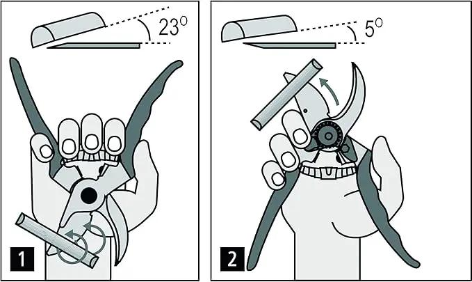 Felco F16 Pruning Shears – 7.7" Garden Clippers for Left-Handed Users with Bypass & Anvil Blades | Hand Pruners for Gardening | Garden Tool Cutter with Aluminum Handle, Lightweight Swiss Precision by GreenHaven Gardens