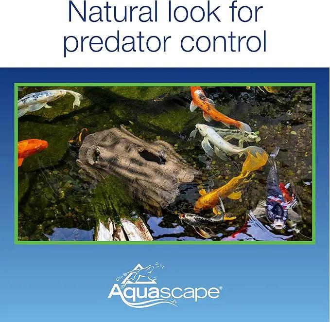 Aquascape 78324 Koi Predator Control Faux Log Fish Cave, Brown by GreenHaven Gardens