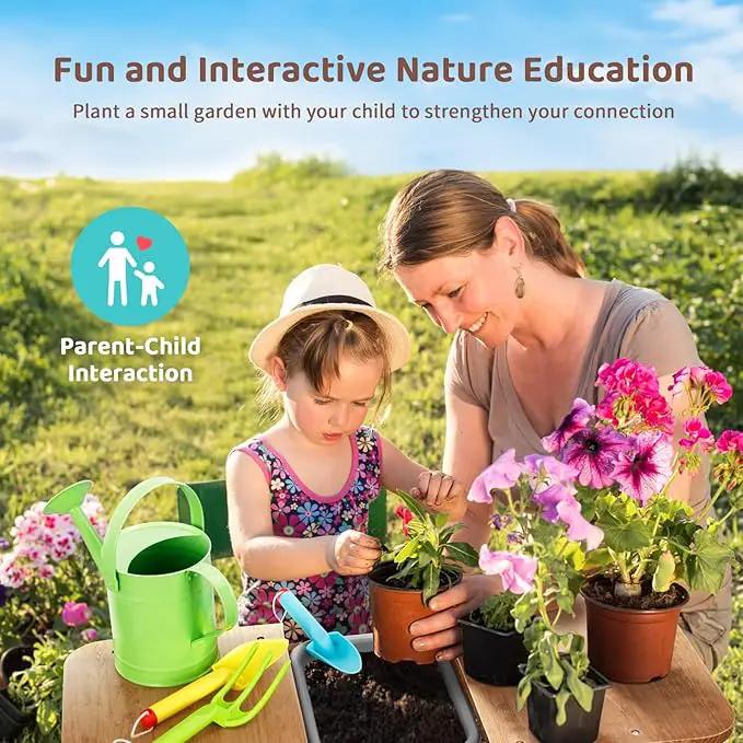 OOOK Potting Bench with Removable Sink, Potting Benches for Outside, Mud Kitchen for Kids Outdoor with Gardening Tools, Watering Can, Flower Pot, Ideal Gift for Boys and Girls 3+, Solid Fir Wood by GreenHaven Gardens