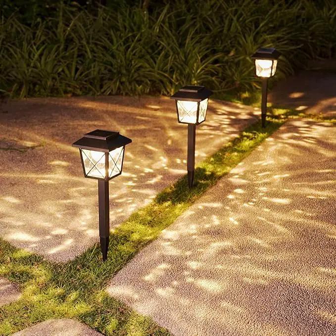 Large Rotating Solar Lights Outdoor Waterproof 2 Modes Twinkling Decorative Lights for Garden Yard Pathway Walkway Decorations Landscape Lighting. (Set of 4) by GreenHaven Gardens