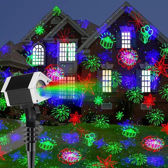 Christmas Laser Projector Lights, Outdoor Laser Projection 30 Patterns, Landscape Projector Spotlights for Indoor, Outdoor, Home, Garden by GreenHaven Gardens