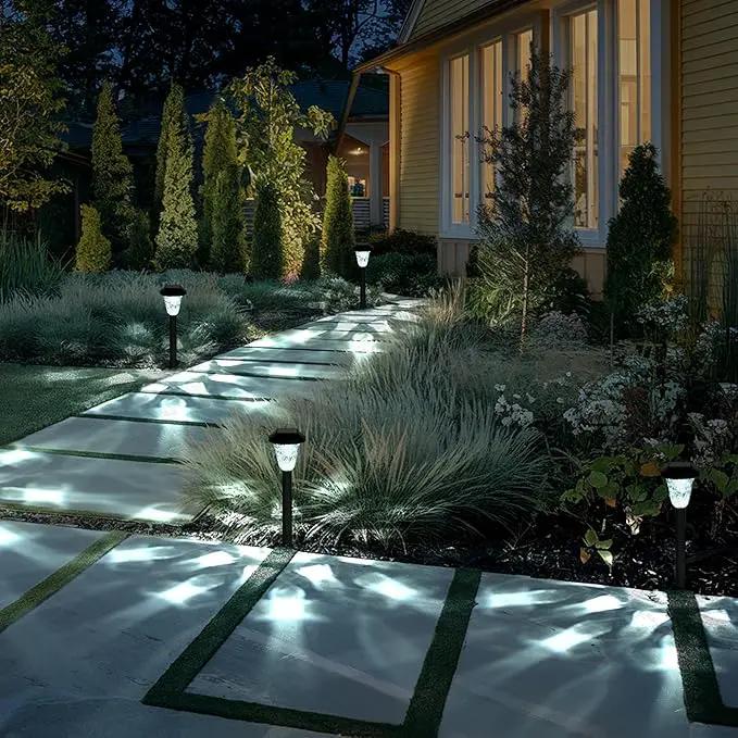 GIGALUMI Solar Outdoor Lights,Solar Lights Outdoor Waterproof 8 Pack,Cool White Pathway for Outside, Powered Garden Decoration for Pathway,Patio,Lawn,Yard by GreenHaven Gardens