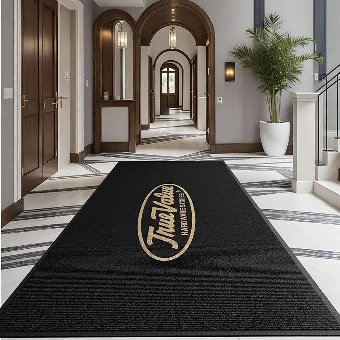 Custom Commercial Grade Area Rug Floor Entryway Door Mat Welcome Carpet for Business Home Indoor/Outdoor Runner Non Slip Washable Durable by GreenHaven Gardens