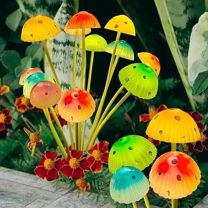 Kohlrabi Solar Garden Lights, 6 Pack Solar Mushroom Lights Outdoor, Upgraded 72LED Mushroom Flower Light Yard Decor Outside Waterproof, Garden Decor for Lawn Front Porch Patio Backyard by GreenHaven Gardens