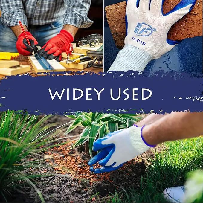 48 Pairs Garden Gloves for Women Men Breathable Rubber Coated Yard Safety Work Thorn Proof Work Gloves by GreenHaven Gardens
