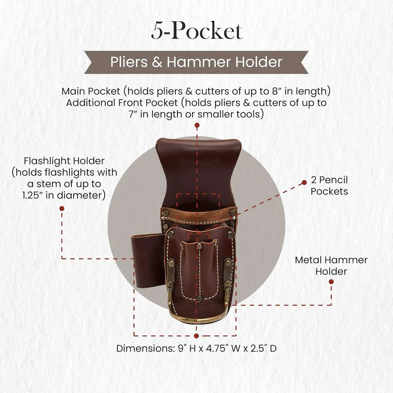 Style n Craft 9-Pocket Carpenter’s Nail and Tool Pouch by GreenHaven Gardens