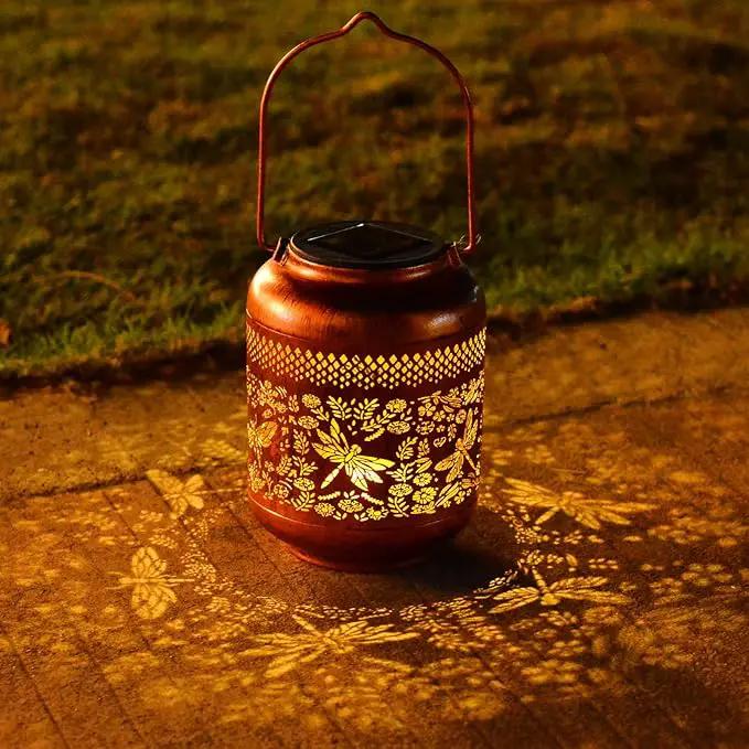 Outdoor Solar Lantern Decorative Waterproof Solar Lights for Yard, Patio, and Garden(Dragonfly) by GreenHaven Gardens