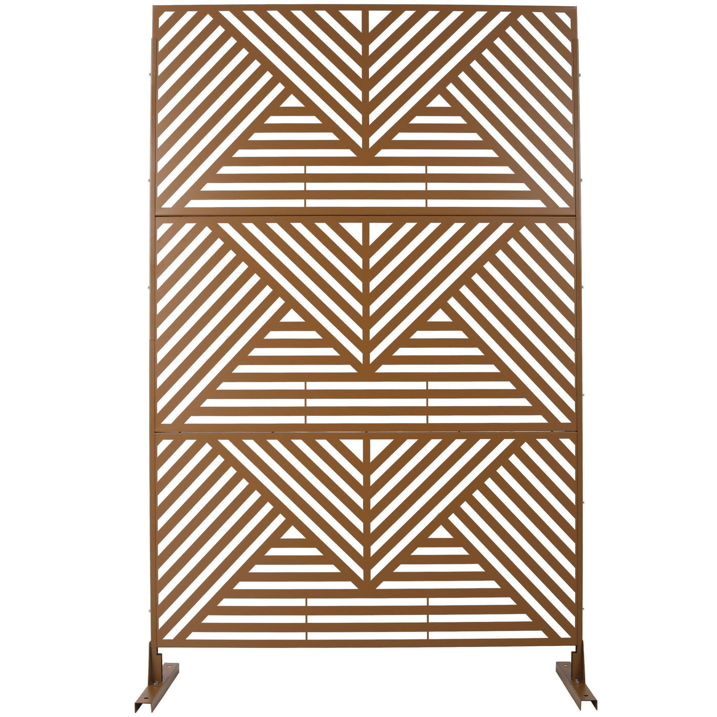 Freestanding Outdoor & Indoor Freestanding Metal Privacy Screen by Unique Piece Furniture