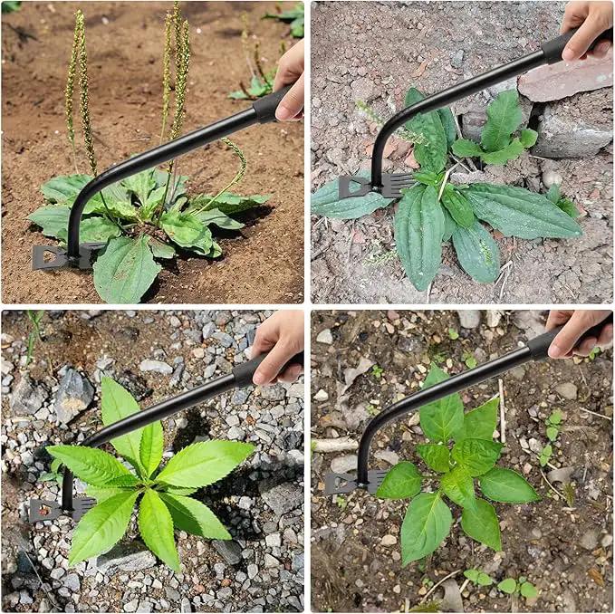 Gardening Hand Weeder Tools, Weeding Artifact Uprooting Weeding Tool, Durable Manganese Steel Hand Weeder Tool, Manual Multifunctional Weeders Gardening Tools for Yard and Garden (6 Teethes) by GreenHaven Gardens