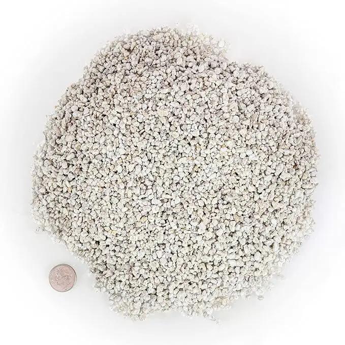 Organic Perlite - Medium/Fine Grade (4 Quart Bag) Horticultural Soil Amendment for Indoor & Outdoor Container Plants for Drainage Management and Enhanced Growth by GreenHaven Gardens