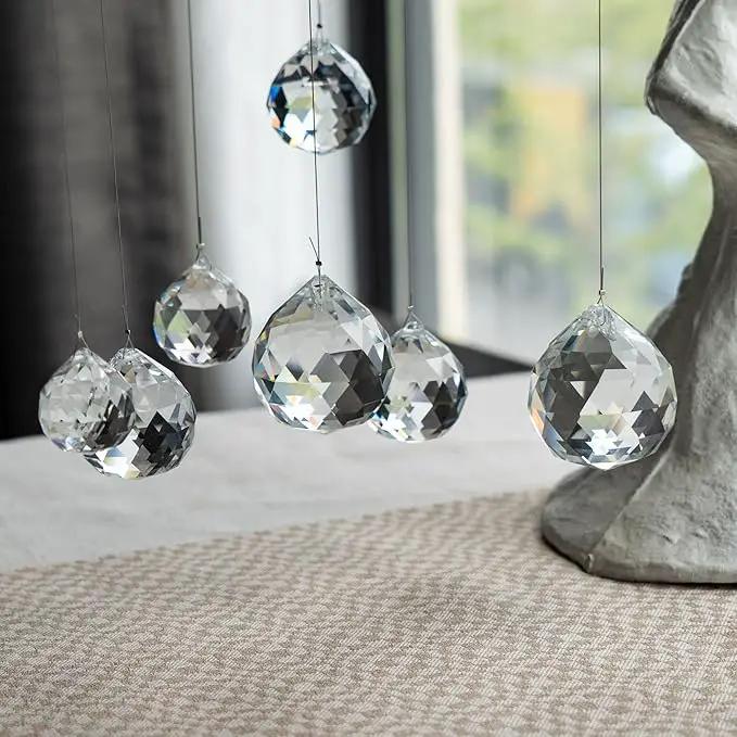 40mm 10Pack Crystal Ball Prism 1.57 Inch Decorative Ball for Chandelier Window Suncatcher Rainbow Maker by GreenHaven Gardens