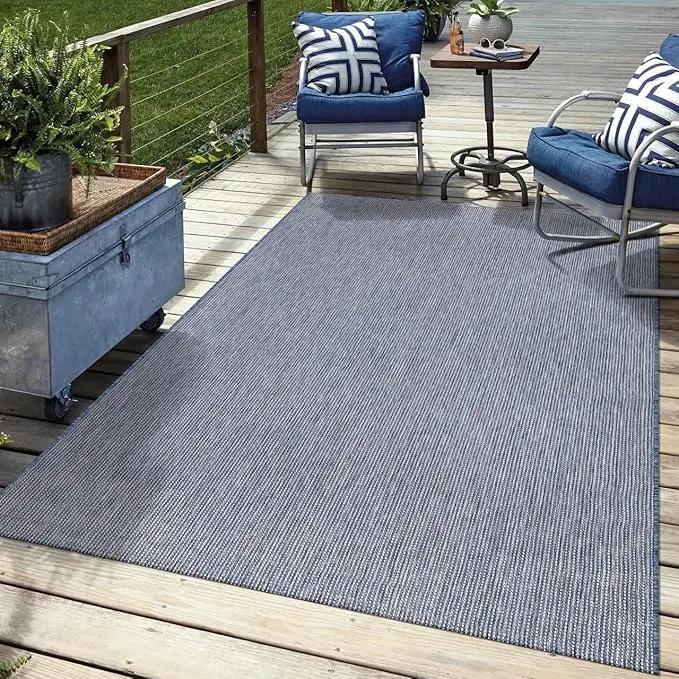 Keen Home Design Terrace Outdoor Area Rug - 4x6 Washable Indoor/Outdoor Rug for Patio, Kitchen, Balcony, Beach, Garden, Deck and Porch, Size: 3'10"x5'7" by GreenHaven Gardens