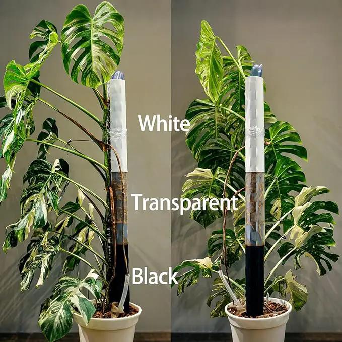 Plastic Moss Pole 4 Pcs Plant Stakes Extending to 62 Inch for Training Indoor Climbing Plants Such as Monstera to Grow Upwards-Use Plant Support Poles Work with Sphagnum Moss or Other soils by GreenHaven Gardens