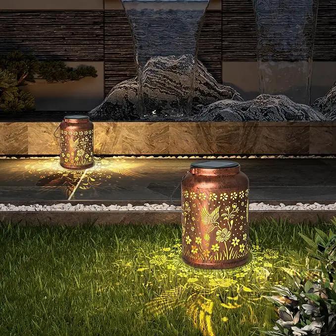 Hummingbird Lanterns Outdoor, Waterproof Hanging Lantern Garden Decor, Birthday Gifts for Women, Men, Mom, Mothers Day Gifts, Lights Outdoor Apply Patio, Yard, Lawn, Balcony by GreenHaven Gardens
