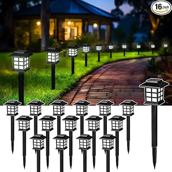 SOLPEX Solar Outdoor Lights,16 Pack Solar Path Lights, Solar Walkway Lights Outdoor, Solar Garden Lights, Solar Pathway Lights Outdoor Waterproof for Garden, Yard, Landscape and Driveway(Cold White) by GreenHaven Gardens