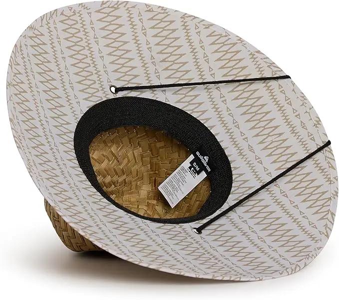 Quiksilver Men's Wide Brim Outdoor Lifeguard Straw Sun Hat by GreenHaven Gardens