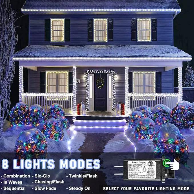 100FT 300 LED Rope Lights for Outside, Christmas String Lights with Waterproof 8 Modes, Connectable Plug in Fairy Lights for Indoor Bedroom Outdoor Patio Pool Garden Party Holiday Decor, White by GreenHaven Gardens