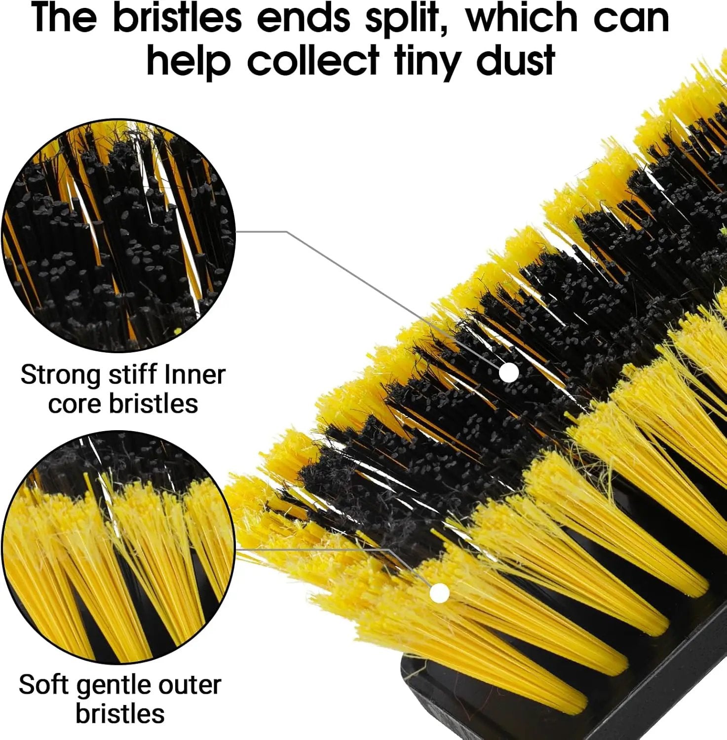 24" Push Broom Outdoor Heavy Duty,Masthome Industrial Brooms with 55" Long Handle and Stiff Bristles,Outdoor Broom Heavy Duty,Commercial for Garage Yard Patio Warehouse Concrete Floor Cleaning by GreenHaven Gardens