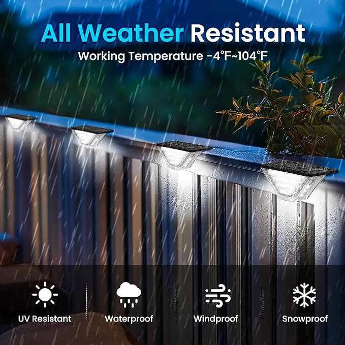SOLPEX Solar Step Lights Outdoor,Solar Deck Lights for Outside,Two-Sided Stair Lights with 33 LEDs,Waterproof IP65 for Garden,Fence,Deck,Steps,Stair,Porch（10 Pack,Cold White） by GreenHaven Gardens