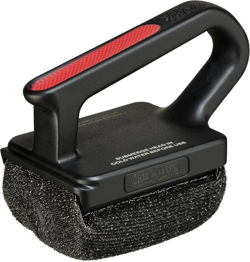 Chef Master Grill Brush Bristle Free Powered by ScrubDaddy, Steam Clean Grill Brush for Blackstone Grill, Flat Top Griddle & Skillet, Porcelain, Weber Gas, Charcoal Grill for Diner & Restaurant -90016 by GreenHaven Gardens