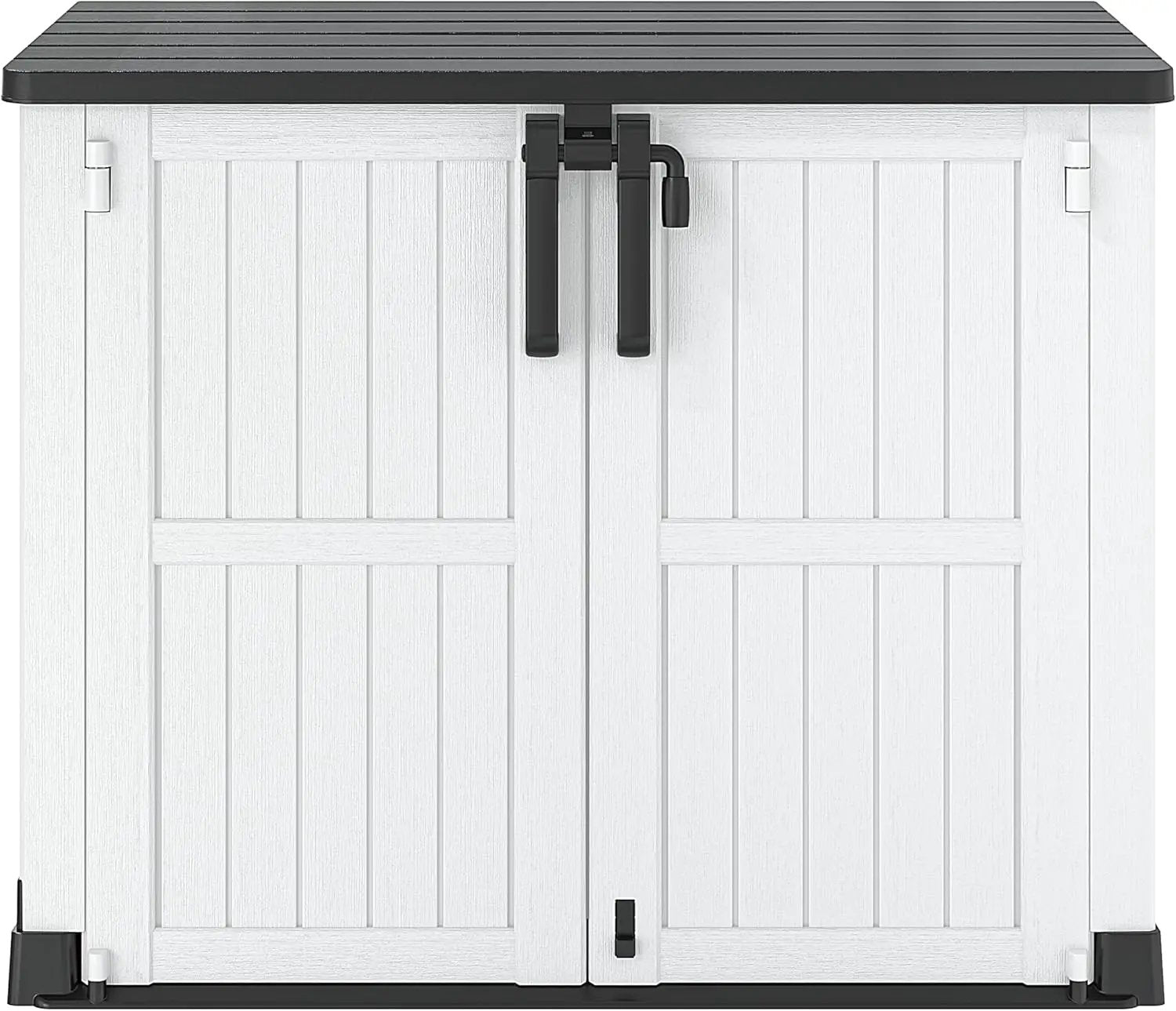 NUNU LAB Outdoor Storage Cabinet 36 Cu.Ft Garden Storage Shed Waterproof Lockable for Garden Hoses, Generator, and Lawn Mower by GreenHaven Gardens