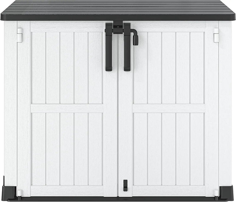 NUNU LAB Outdoor Storage Cabinet 36 Cu.Ft Garden Storage Shed Waterproof Lockable for Garden Hoses, Generator, and Lawn Mower by GreenHaven Gardens
