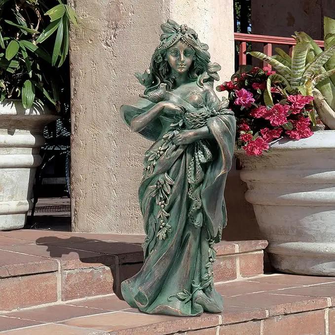 Design Toscano NG31497 Mother Nature Maiden of the Forest Statue,Full Color by GreenHaven Gardens