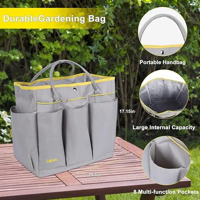 Garden Tool Set, Carsolt 10 Piece Stainless Steel Heavy Duty Gardening Tool Set for Digging Planting Pruning Gardening Kit with Durable Bag Gloves Gift Box Ideal Garden Gifts for Women Men by GreenHaven Gardens