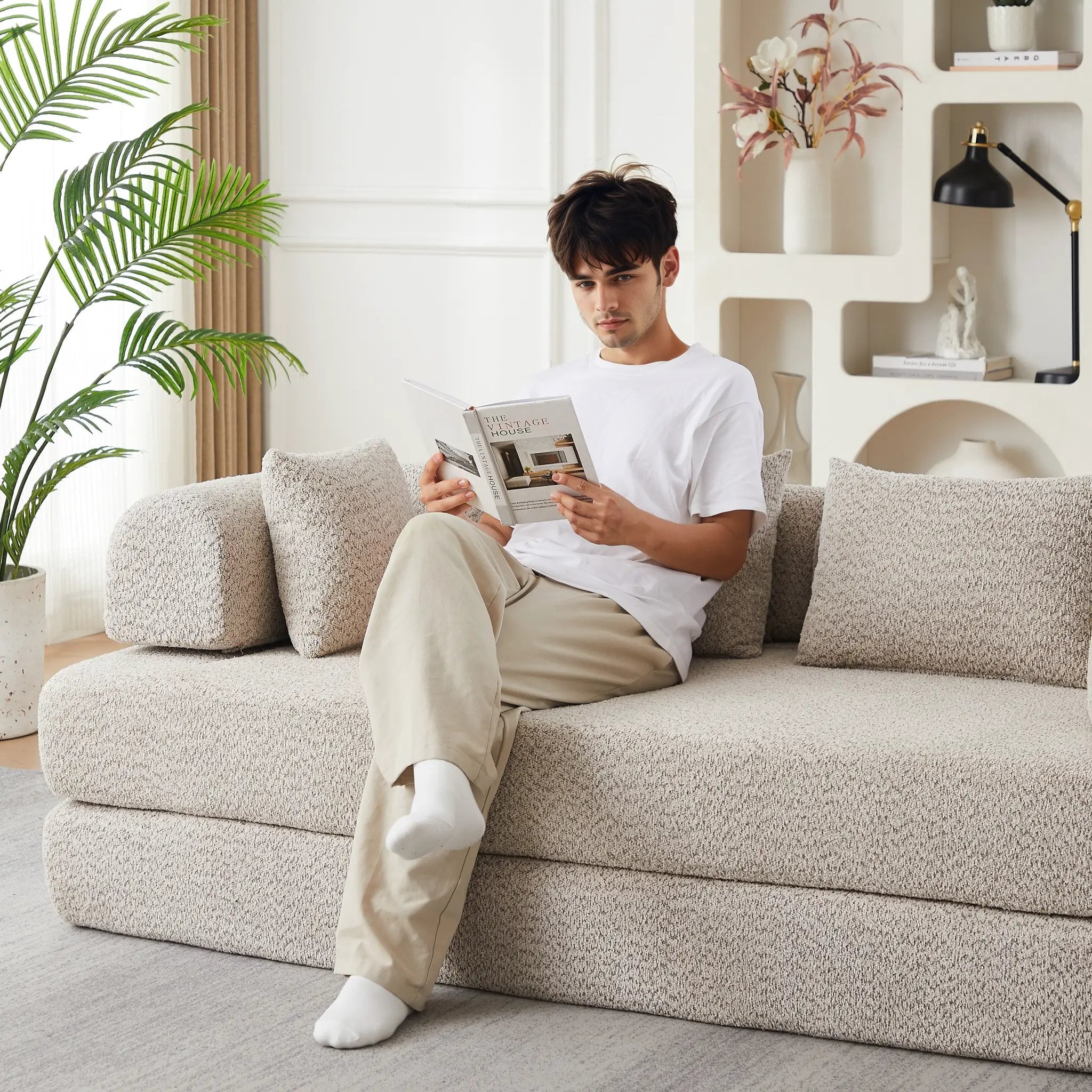 78.9-Inch Convertible Sleeper Sofa by HouseOfZazla
