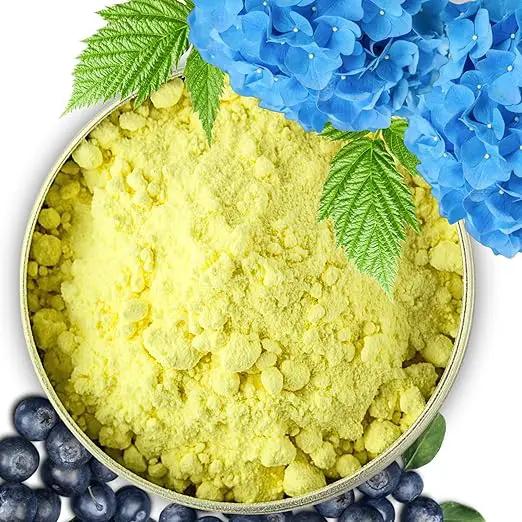 Elemental Sulfur for Soil - 90% Purity Wettable Sulfur Powder for Plants - Garden Soil Acidifier for Blueberries & Hydrangea Blue (3 quarts - 5.4 lbs.) by GreenHaven Gardens
