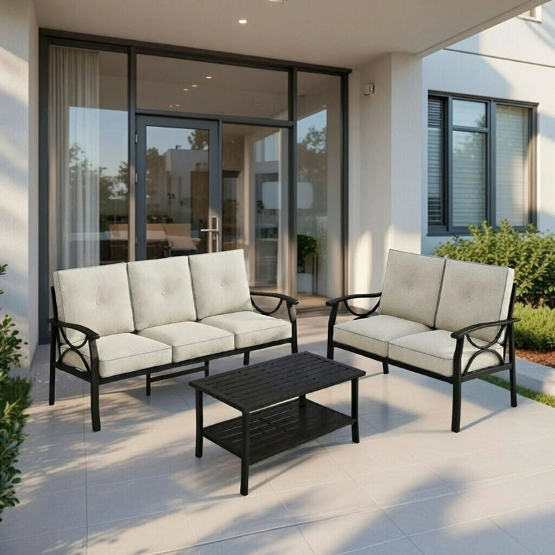Patio Furniture Set & Coffee Table And Cushions For Backyard by HouseOfZazla