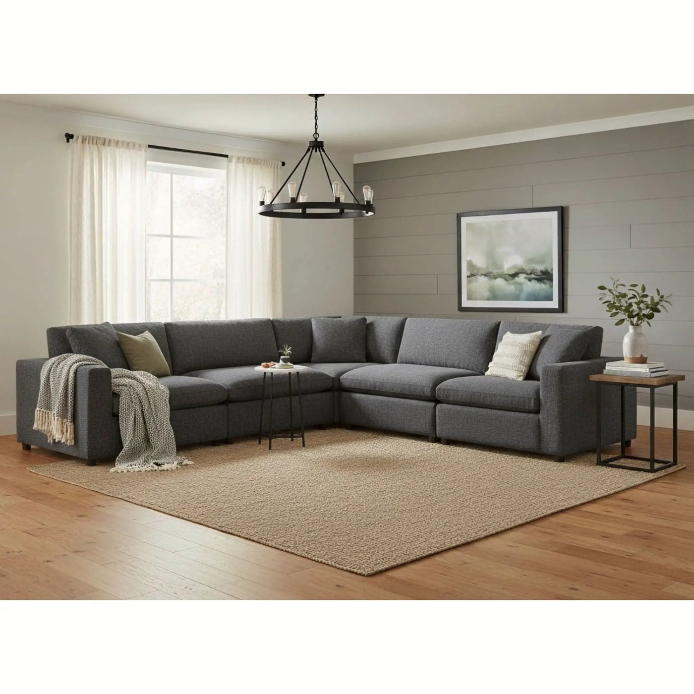 Cassandra - Modular 5 Piece Sectional by HouseOfZazla