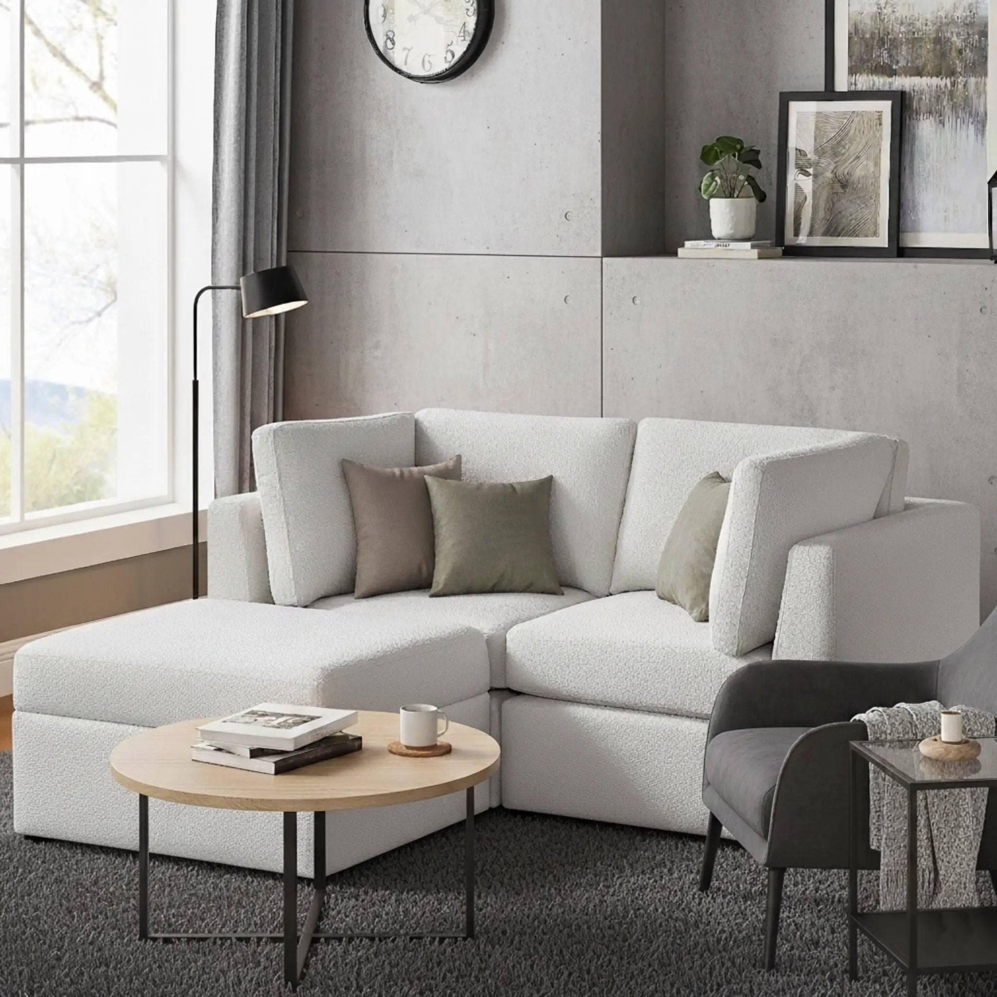 Chauncy - Sectional With Storage Ottoman by HouseOfZazla