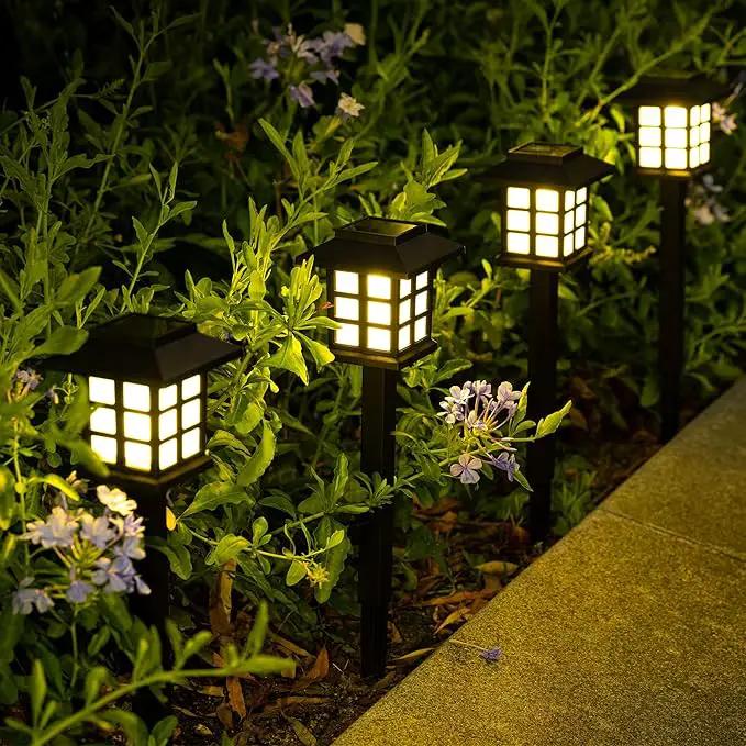 SOLPEX 16 Pack Solar Path Lights - Outdoor, Garden, Yard & Landscape (Warm White) by GreenHaven Gardens