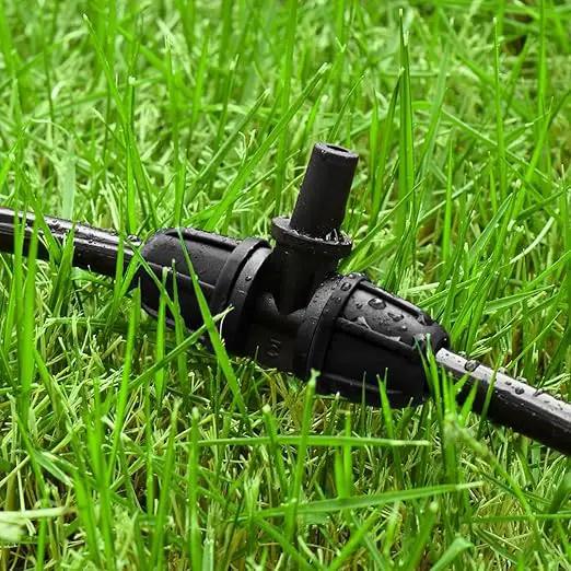 Upgraded Drip Irrigation Fittings for 1/4 inch Tubing to 6mm Flat Mouth: 24 Pieces Lock Barbed Nozzle Tee Connectors for Connecting Micro Atomizing Nozzle for Garden Greenhouse Patio Misting by GreenHaven Gardens