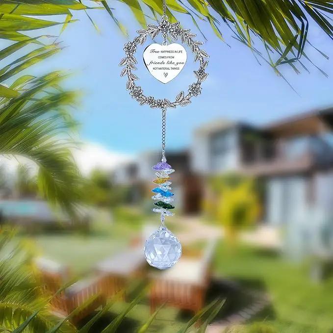 Friend Gifts Unique Friendship Gifts for Women,BFF, Bestie-Best Friend Birthday Gift, Hanging Rainbow Crystal Suncatcher Ornament by GreenHaven Gardens