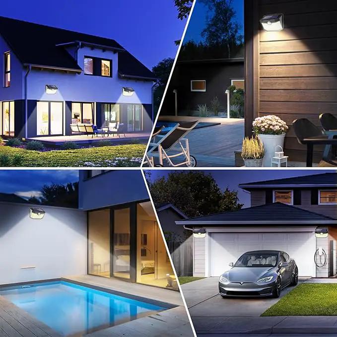 Aootek Motion Sensor Light 2 Packs, Solar Lights Outdoor Waterproof with 3 Lighting Modes Solar Powered Wall Lights Outside for Garden Patio Garage Yard Deck by GreenHaven Gardens