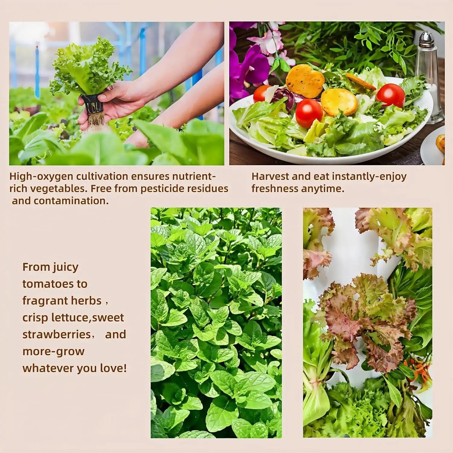 Hydroponics Growing System kit, Vertical hydroponic Garden ，Outdoor Indoor hydroponics Growing System，Lettuce Grow Tower,Pump System, Auto Timer, 30 Pods,Gardening Gift by GreenHaven Gardens