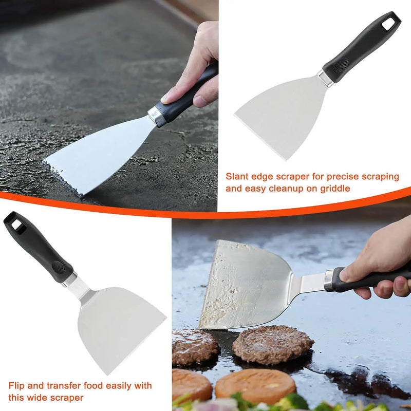 Griddle Accessories Kit, 39PCS Flat Top Grill Accessories Set, Griddle Accessories Set with Basting Cover, Spatula, Scraper, Burger Press, Tongs, Cleaning Kit by GreenHaven Gardens