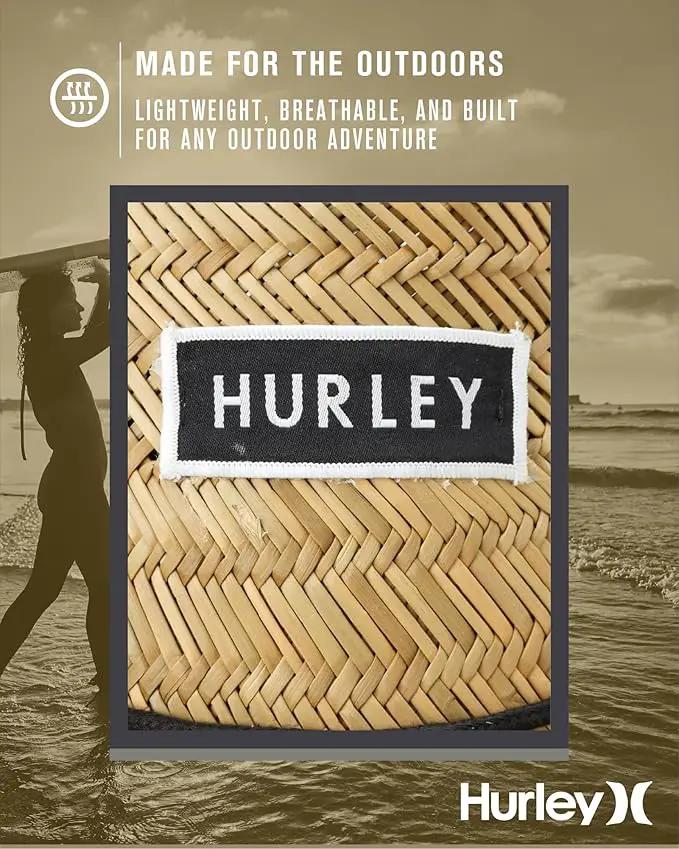 Hurley Men's Straw Hat - Bayside Lifeguard Straw Sun Hat by GreenHaven Gardens