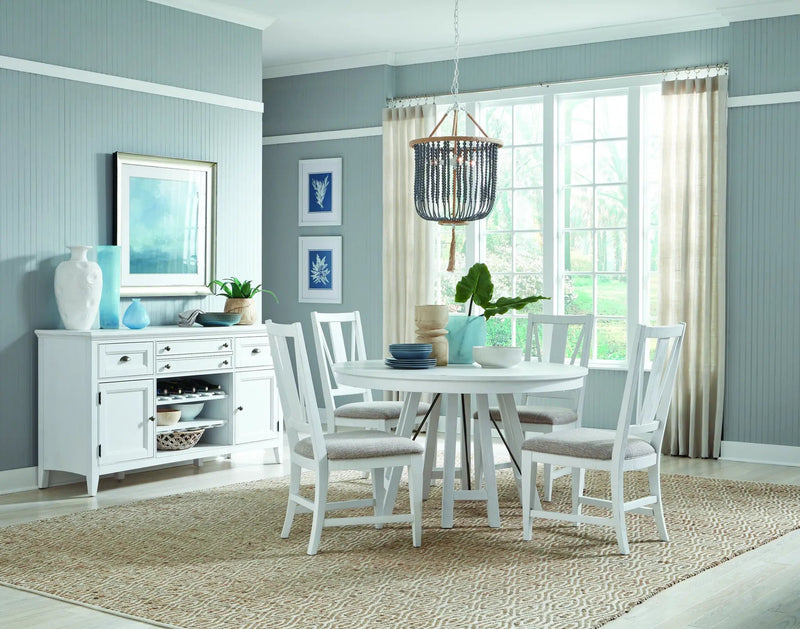 Heron Cove - Dining Side Chair With Upholstered Seat (Set of 2) - Chalk White by Unique Piece Furniture