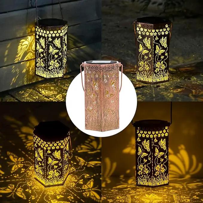 Outdoor Lanterns Butterfly Gift for Women/Mom/Grandma/Sister, Solar Lanterns Outdoor Waterproof Butterfly, Garden Decor,Christmas, Mother's Day, Thanksgiving Gifts, Solar Decoration for Yard, Patio by GreenHaven Gardens