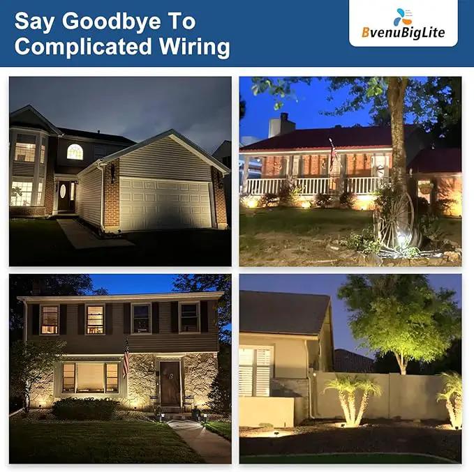 Waterproof Solar Lights Outdoor: IP65 Led Spot Light Decorations for Garden - 3 Lighting Modes Solar Powered for Yard - Dust to Dawn Uplighting Landscape Pathway Drive Patios 6PC Warm by GreenHaven Gardens