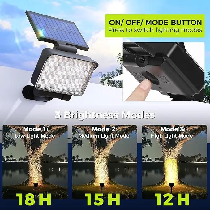 Solar Spot Lights Outdoor Waterproof for Flag, Tree, House, Garden, Yard, Landscape Spotlights for Accent Uplighting Halloween Christmas Decorations-6 Pack by GreenHaven Gardens