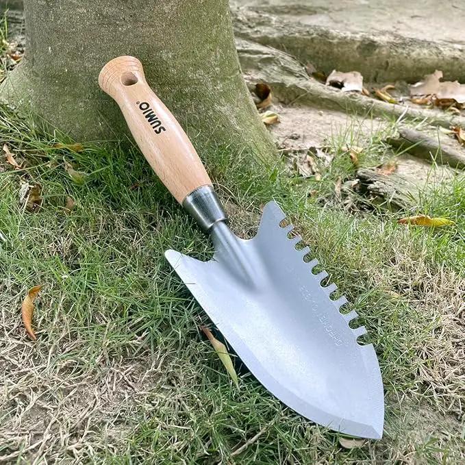 SUMIO 11.6" Weeding Trowel with Serrated Edge, Alloy Steel Digging Trowel Garden Shovel for Digging, Planting, and Loosening Soil by GreenHaven Gardens