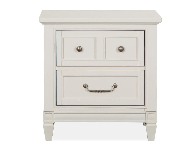 Willowbrook - Drawer Nightstand - Egg Shell White With Slight Rub Through by Unique Piece Furniture