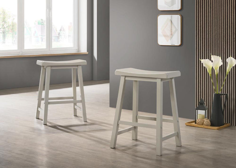Alonzo - 17.5" Backless Ergonomic Counter Height Stool (Set of 2) by HouseOfZazla
