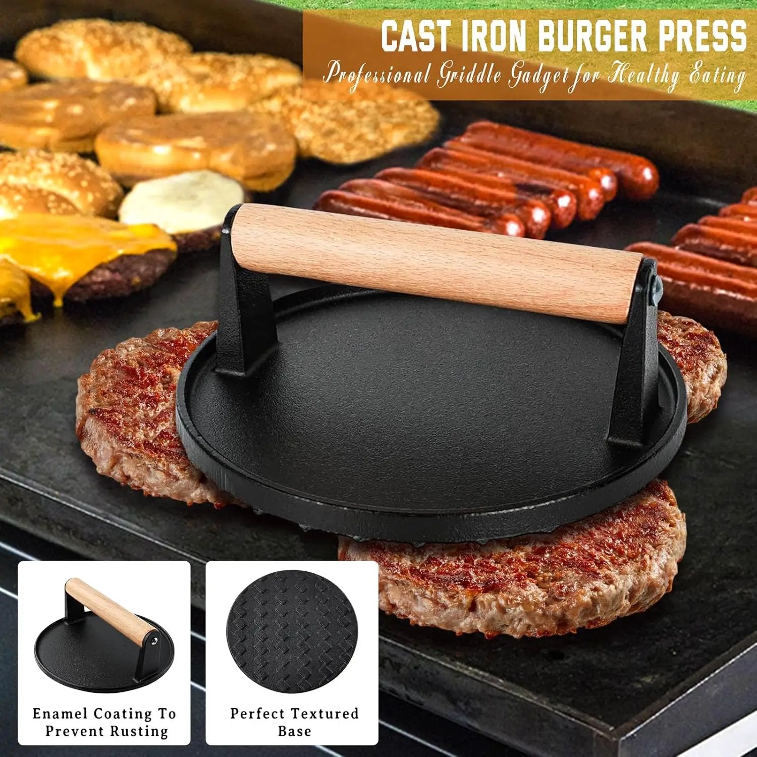 27 PCS Griddle Accessories Kit, Flat Top Grill Accessories Set for Camping, Professional Grill Spatula Set with Melting Dome, Burger Press for Outdoor BBQ Cooking by GreenHaven Gardens