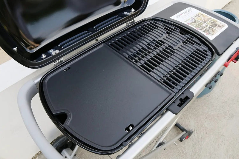 Uniflasy Cast Iron Griddle for Weber Traveler Portable Gas Grill, fits Weber 9010001 Traveler Portable Gas Grill, Cooking Griddle by GreenHaven Gardens